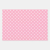Pink Polka Dot Inpakpapier Vel (Voorkant)