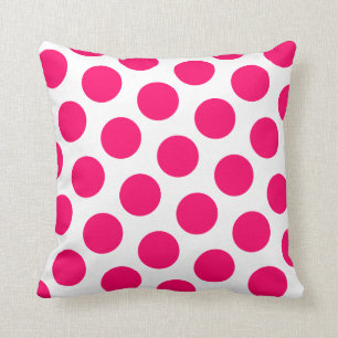 Pink Polka Dot Kussen