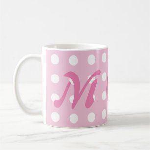 Pink Polka Dot Ma Koffiemok