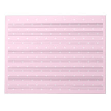 Pink Polka Dot Music Manuscript Paper 8 Staves