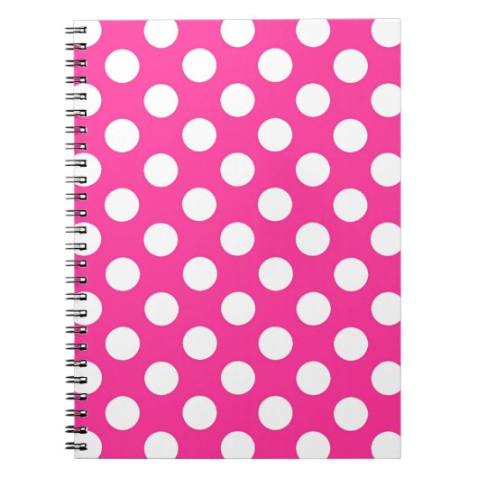 Pink Polka Dot Notitieboek (Voorkant)
