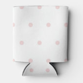 Pink Polka Dot Pattern Fun Pastel Party Accessory Blikjeskoeler (Voorkant)