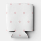 Pink Polka Dot Pattern Fun Pastel Party Accessory Blikjeskoeler (Achterkant)