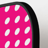 Pink Polka Dot Pickleball Paddle (Links Detail)