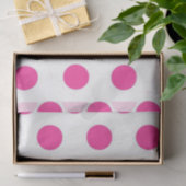 Pink Polka Dot Tissuepapier (Geschenk)