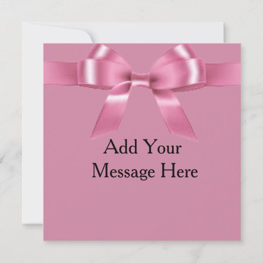 Pink Polka Dot Verjaardagsaankondiging Aankondiging (Achterkant)