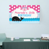 Pink Polka Dot, Whale Party Spandoek (Beurs)