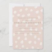 Pink Polka Dots | Aankondiging foto-Afstuderen (Achterkant)