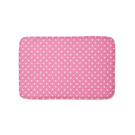 Pink Polka Dots Bath Mat
