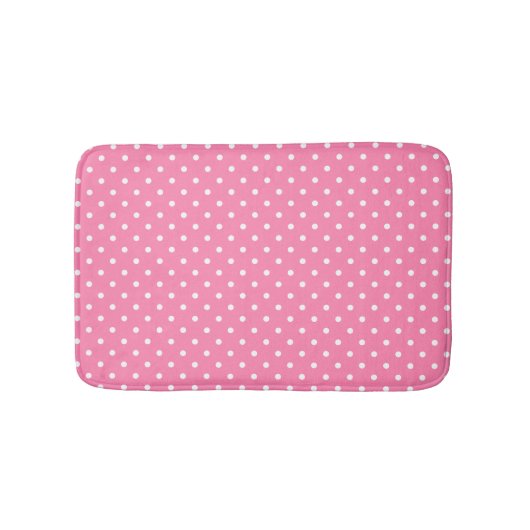 Pink Polka Dots Bath Mat (Voorkant)