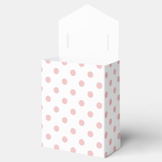 Pink Polka Dots Pattern Bedankdoosjes (Geopend)