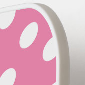 Pink Polka Dots Pickleball Persoonlijke peddel Paddle (Links Detail)