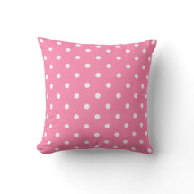 Pink Polka Dots Pillow