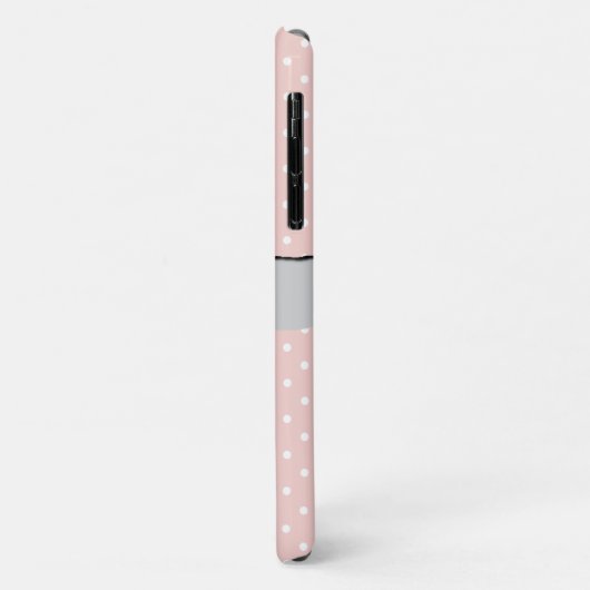 Pink Polka Dots, Polka Dot Pattern, Jouw naam Case-Mate iPhone Case (Achterkant/links)