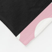 Pink Polka Dots, Polka Dot Pattern, Jouw naam Fleece Deken (Hoek)