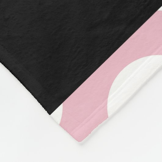 Pink Polka Dots, Polka Dot Pattern, Jouw naam Fleece Deken (Hoek)