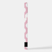 Pink Polka Dots, Polka Dot Pattern, Jouw naam iPhone Hoesje (Rechterkant)
