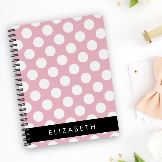 Pink Polka Dots, Polka Dot Pattern, Jouw naam Planner