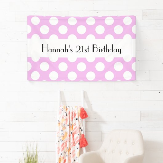 Pink Polka Dots, Polka Dot Pattern, Stippen, Birth Spandoek (Insitu)