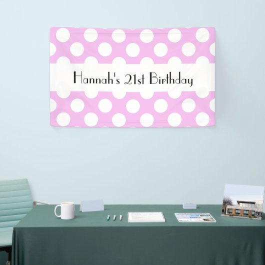Pink Polka Dots, Polka Dot Pattern, Stippen, Birth Spandoek (Beurs)