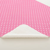 Pink Polka Dots Sherpa Blanket Deken (3/4)