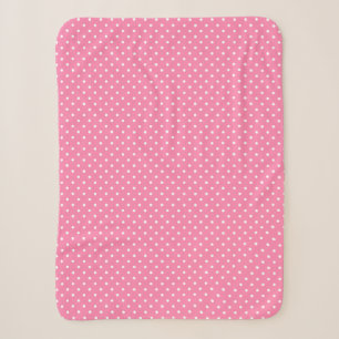 Pink Polka Dots Sherpa Blanket Deken