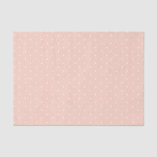 Pink Polka Dots Tissue Paper Tissuepapier (Voorkant)