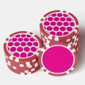 Pink Polka Poker Chip (Opstapeling)