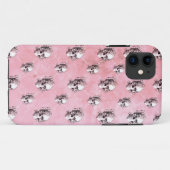-PINK POLKA SKULL IPHONE CASE- Case-Mate iPhone CASE (Achterkant (horizontaal))
