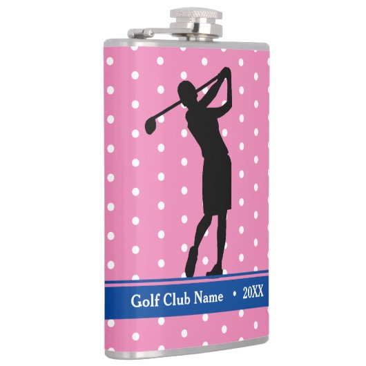 Pink Polkadot fles "Birdie Juice" voor dames Heupfles (Rechts)