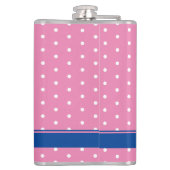 Pink Polkadot fles "Birdie Juice" voor dames Heupfles (Achterkant)