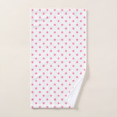 Pink Polkadots Pattern Bad Handdoek (Handdoek)