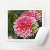 "Pink Pom Pom Dahlia" Muismat (Met muis)