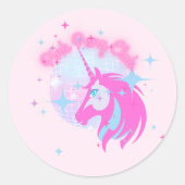 Pink Pony Club Ronde Sticker (Voorkant)