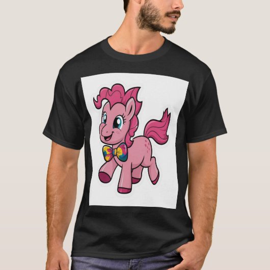 pink pony club sticker t-shirt (Voorkant)