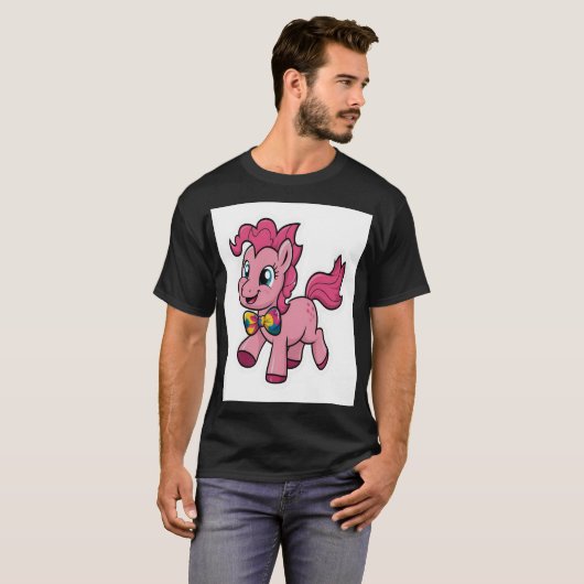 pink pony club sticker t-shirt (Voorkant volledig)