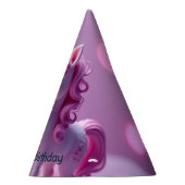 Pink Pony Unicorn Birthday Party Hat Feesthoedjes (Rechts)
