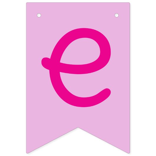 Pink Pony Unicorn Bunting Banner for Baby Shower (Tweede vlag)