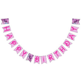 Pink Pony Unicorn Bunting Banner for Birthday