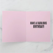 PINK POODLE ART BIRTHDAY KAART (Binnen)