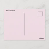 PINK POODLE ART POSTCARD BRIEFKAART (Achterkant)