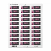 PINK POODLE ART RETURN ADDRESS ETIKETTERS ETIKET (Full Sheet)