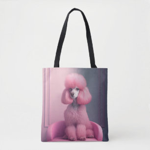 PINK POODLE ART TAS PURY