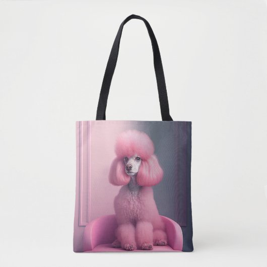 PINK POODLE ART TAS PURY (Voorkant)