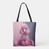 PINK POODLE ART TAS PURY (Achterkant)