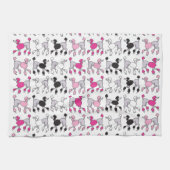 PINK POODLE Bathroom Hand Towel Theedoek (Horizontaal)