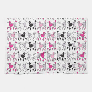 PINK POODLE Bathroom Hand Towel Theedoek