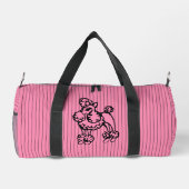 Pink  Poodle Duffel Bag Plunjezak (Achterkant)