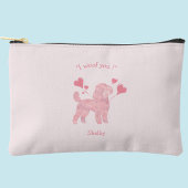 Pink Poodle Pouch | Custom Dog Mom Accessory Bag Etui