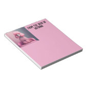 PINK POODLE SCHRIJVEN PAD PERSONALISEERD BRIEFPAPI NOTITIEBLOK (Schuin)